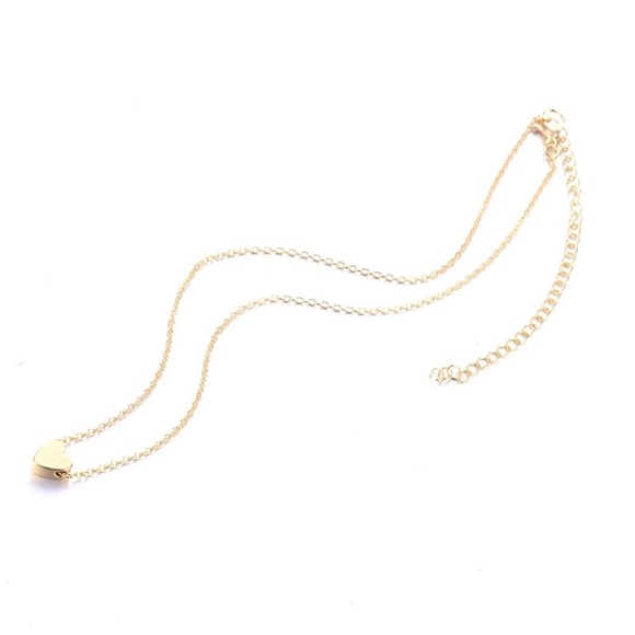 RESTOCK! dainty gold heart necklace ♡ - Picture 3 of 4